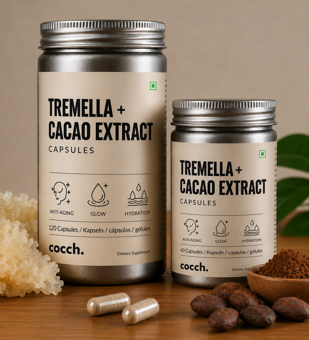 Tremella + Cacao Extract Capsules