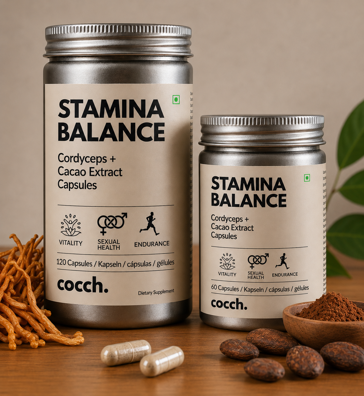 Cordyceps + Cocoa Extract Capsules